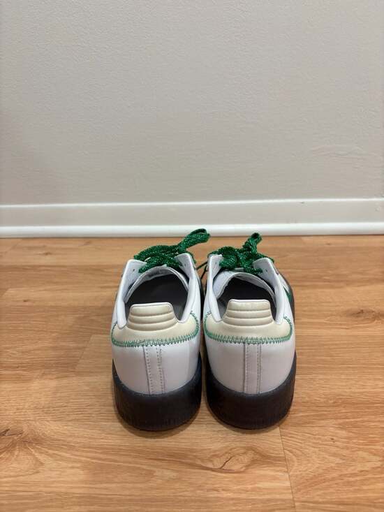 adidas Sambae Women's Shoes Cloud White Green IE9105 - Picture 3 of 6